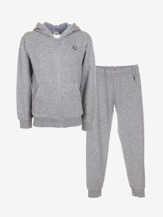 Picture of YF1624 2 PCS GREY SET IN HIGH QUALITY MATERIAL -HOODED